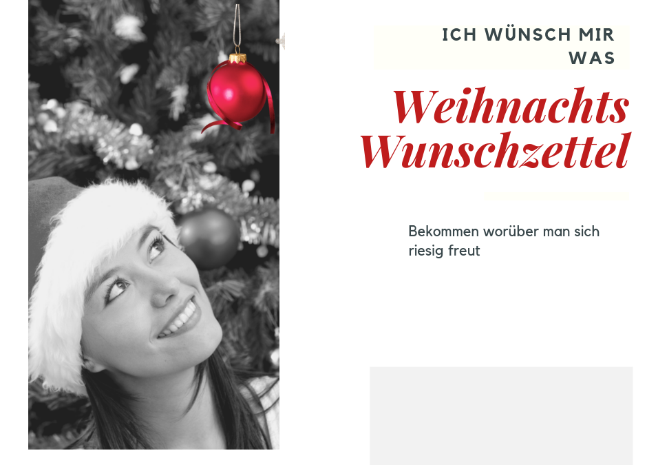 Wunschkarten für Weihnachten